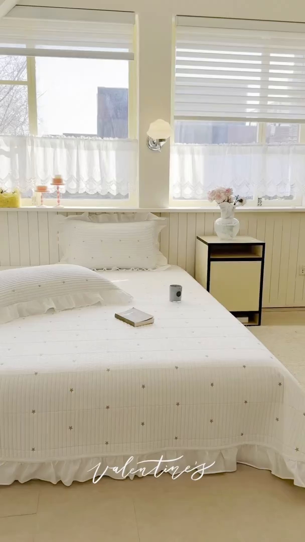 91家纺网 家纺一手货源 找家纺 （总）诗黛尔 2026春夏新款星空间双面60支水洗全棉床盖三件套/四件套