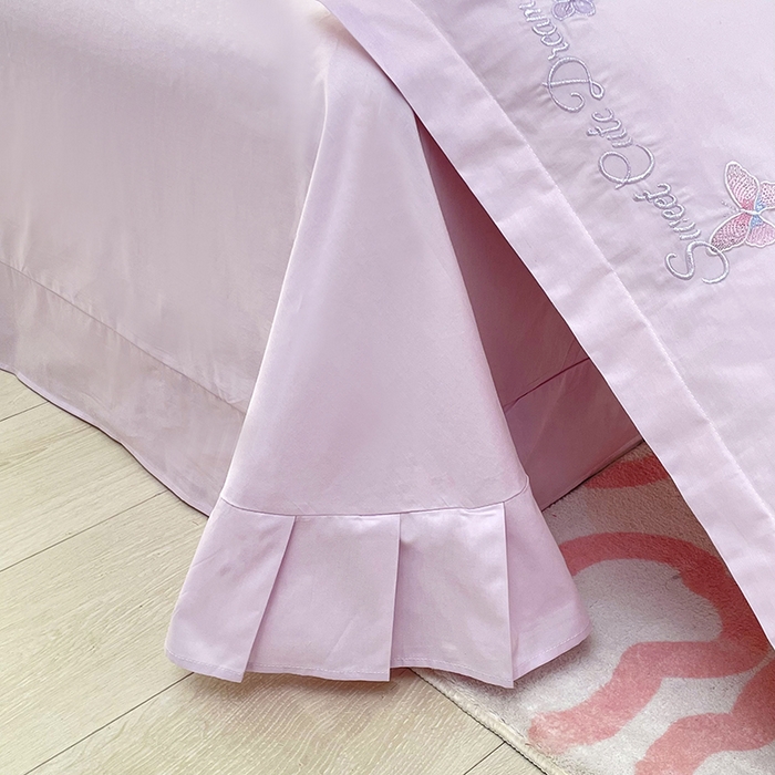 91家纺网 家纺一手货源 找家纺 金绣美居 2026新款全棉纯棉大版贴布绣四件套-兔游花园 兔游花园-紫