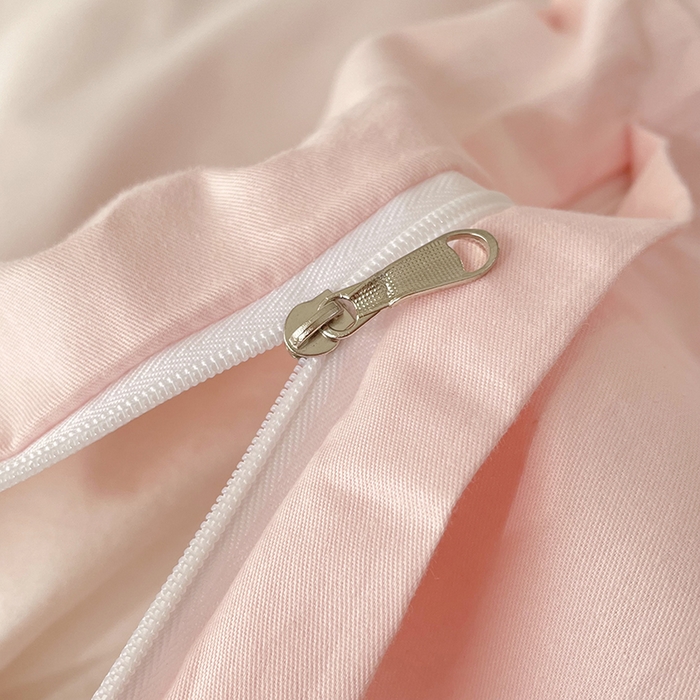 91家纺网 家纺一手货源 找家纺 金绣美居 2026新款全棉纯棉大版贴布绣四件套-兔游花园 兔游花园-粉