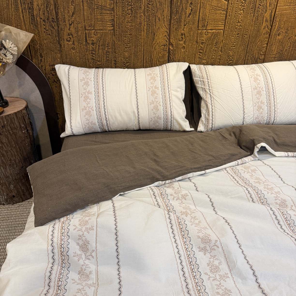 91家纺网 家纺一手货源 找家纺 （总）仰望棉麻双层纱供应链 2026新款全棉纯棉色织提花四件套-爱琴海