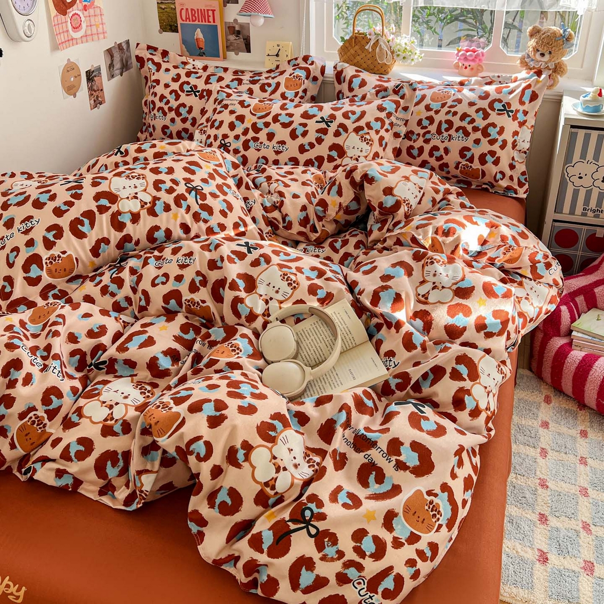 91家纺网 家纺一手货源 找家纺 （总）花伞家居 2026直播网销斜纹加厚磨毛印花植物羊绒四件套（更多花型见二链接）