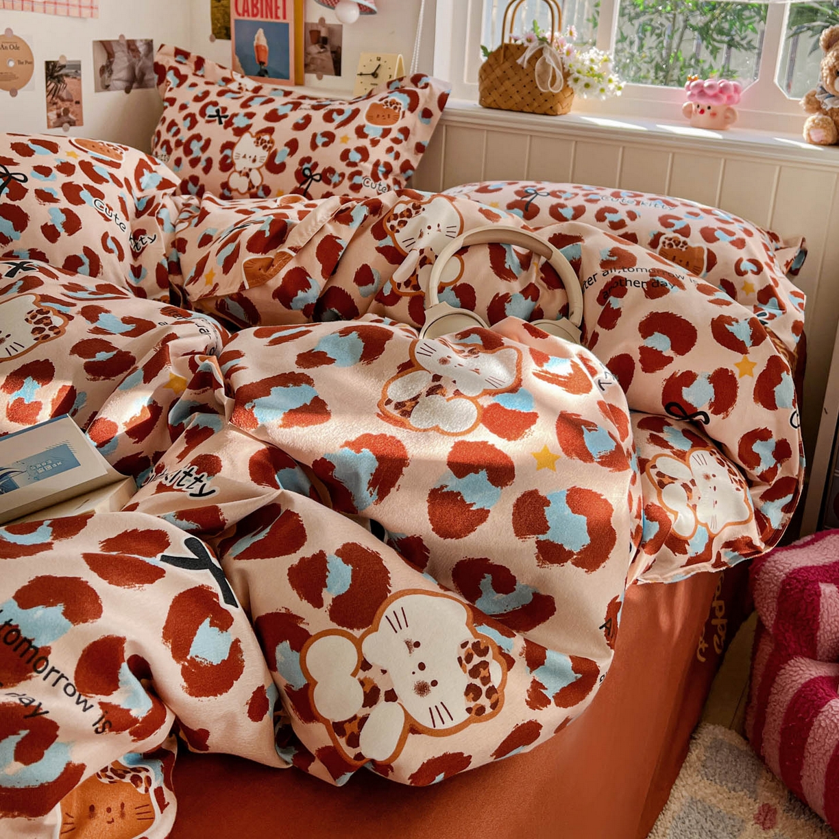 91家纺网 家纺一手货源 找家纺 （总）花伞家居 2026直播网销斜纹加厚磨毛印花植物羊绒四件套（更多花型见二链接）