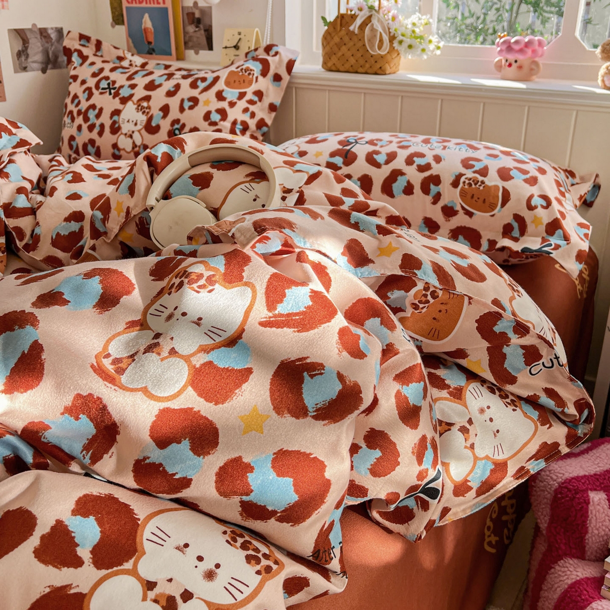 91家纺网 家纺一手货源 找家纺 （总）花伞家居 2026直播网销斜纹加厚磨毛印花植物羊绒四件套（更多花型见二链接）