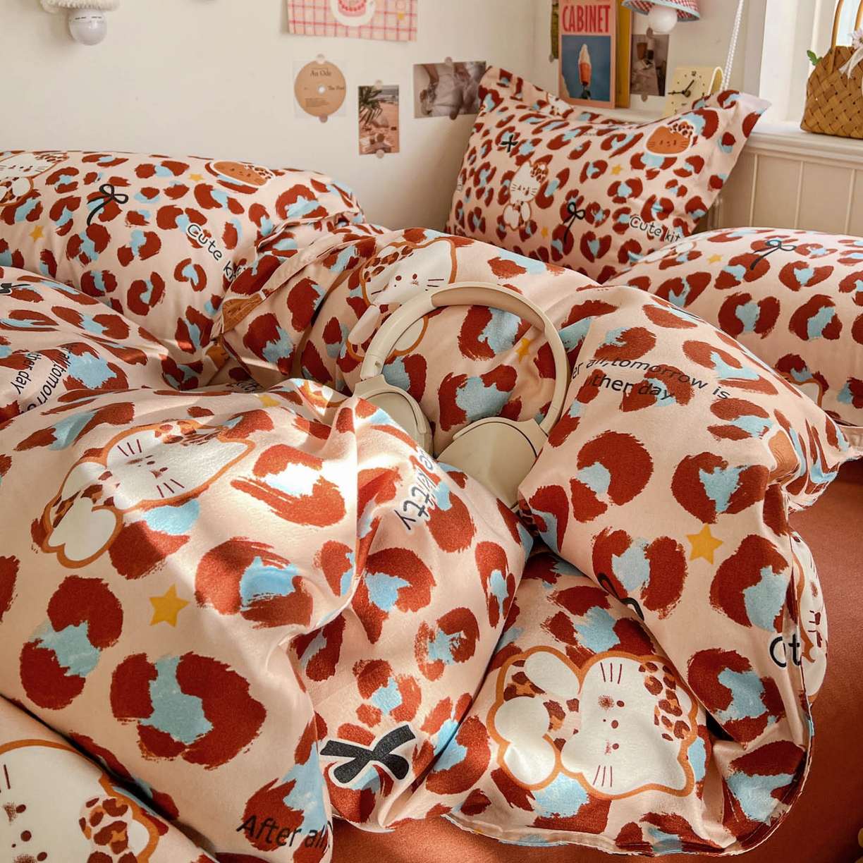 91家纺网 家纺一手货源 找家纺 （总）花伞家居 2026直播网销斜纹加厚磨毛印花植物羊绒四件套（更多花型见二链接）