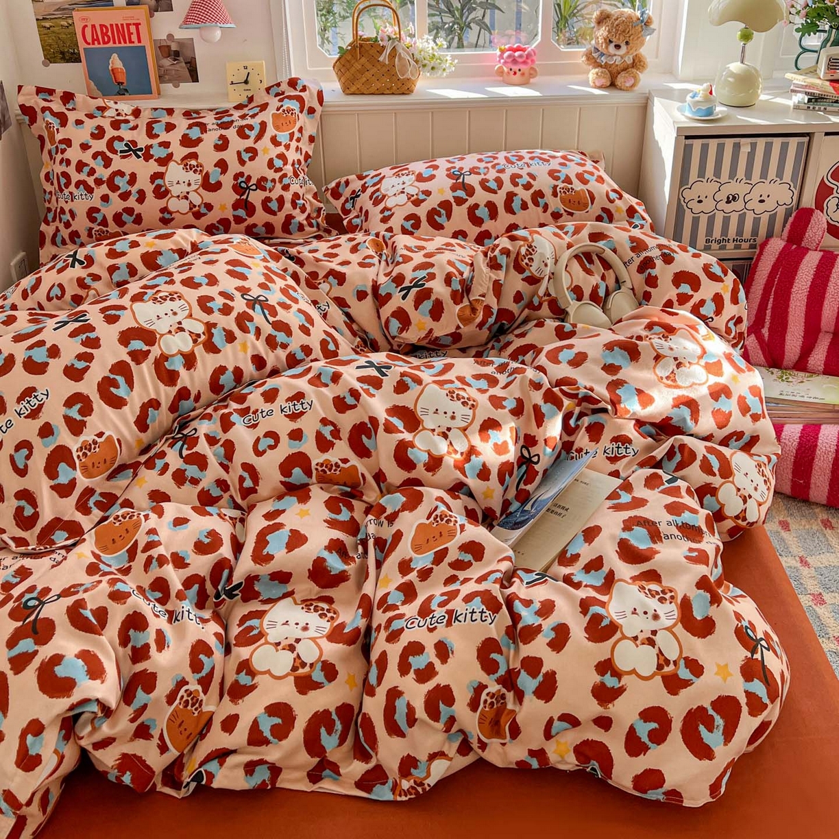 91家纺网 家纺一手货源 找家纺 （总）花伞家居 2026直播网销斜纹加厚磨毛印花植物羊绒四件套（更多花型见二链接）