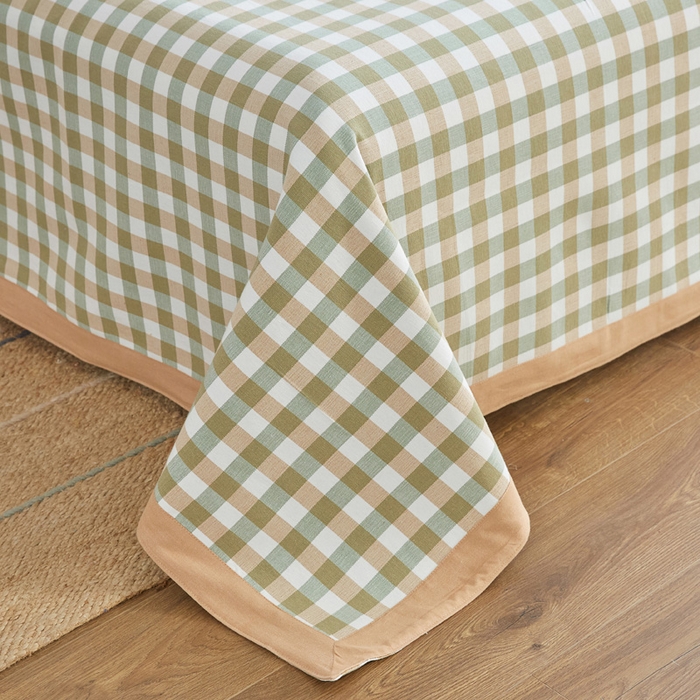 91家纺网 家纺一手货源 找家纺 （总）首爱 2025新款全棉加厚宽边老粗布凉席三件套