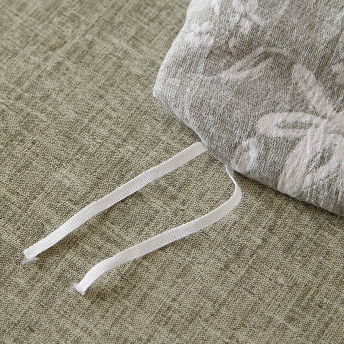 91家纺网 家纺一手货源 找家纺 梦纤绒 2026新款高克重法式复古亚麻花边款四件套 森屿