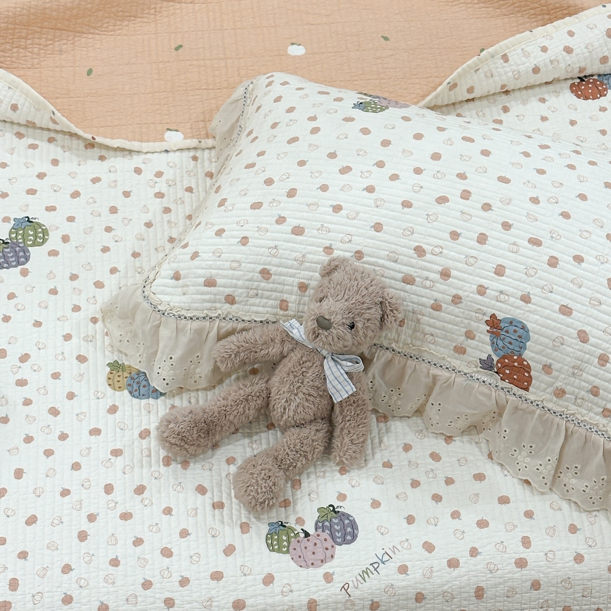 91家纺网 家纺一手货源 找家纺 床盖工厂店 2025新款法式双面全面填充棉花床盖三件套 甜糯软糖