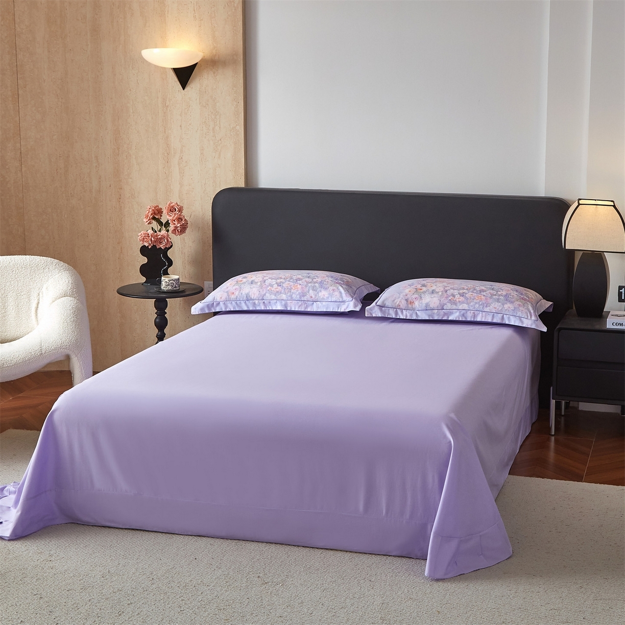 91家纺网 家纺一手货源 找家纺 （总）曼秀琳 2026新款铂金棉数码印花四件套(全棉133*76) 可提供买家秀图片