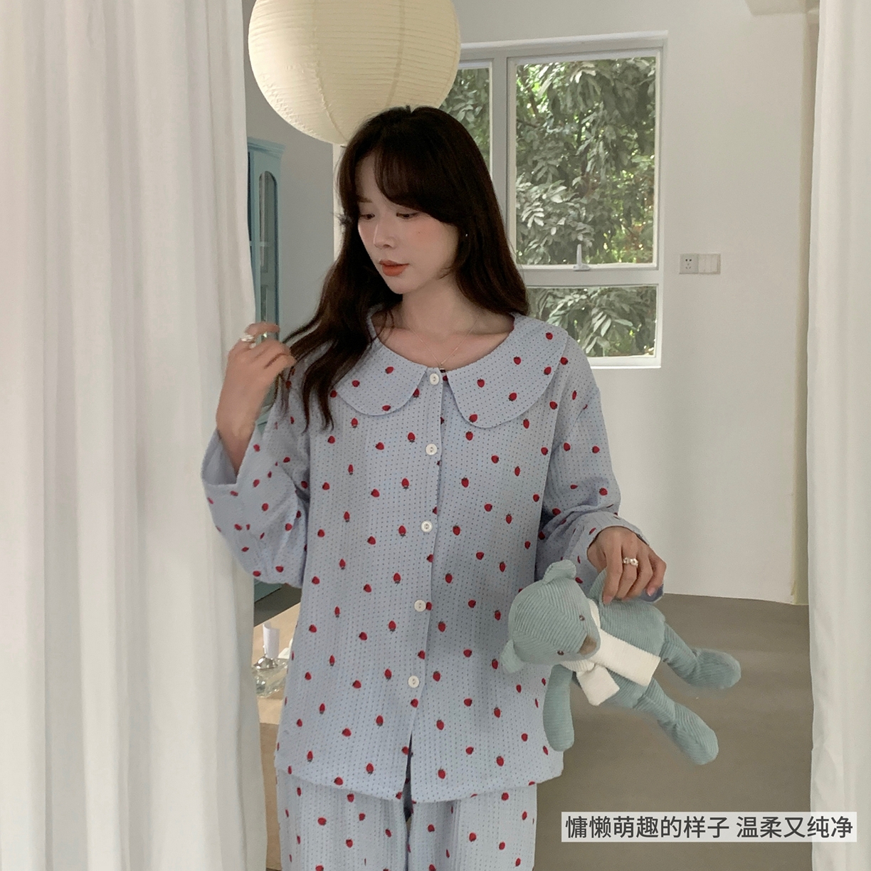 妍景家居生活馆 2026新款M07-甜心草莓 蓝色