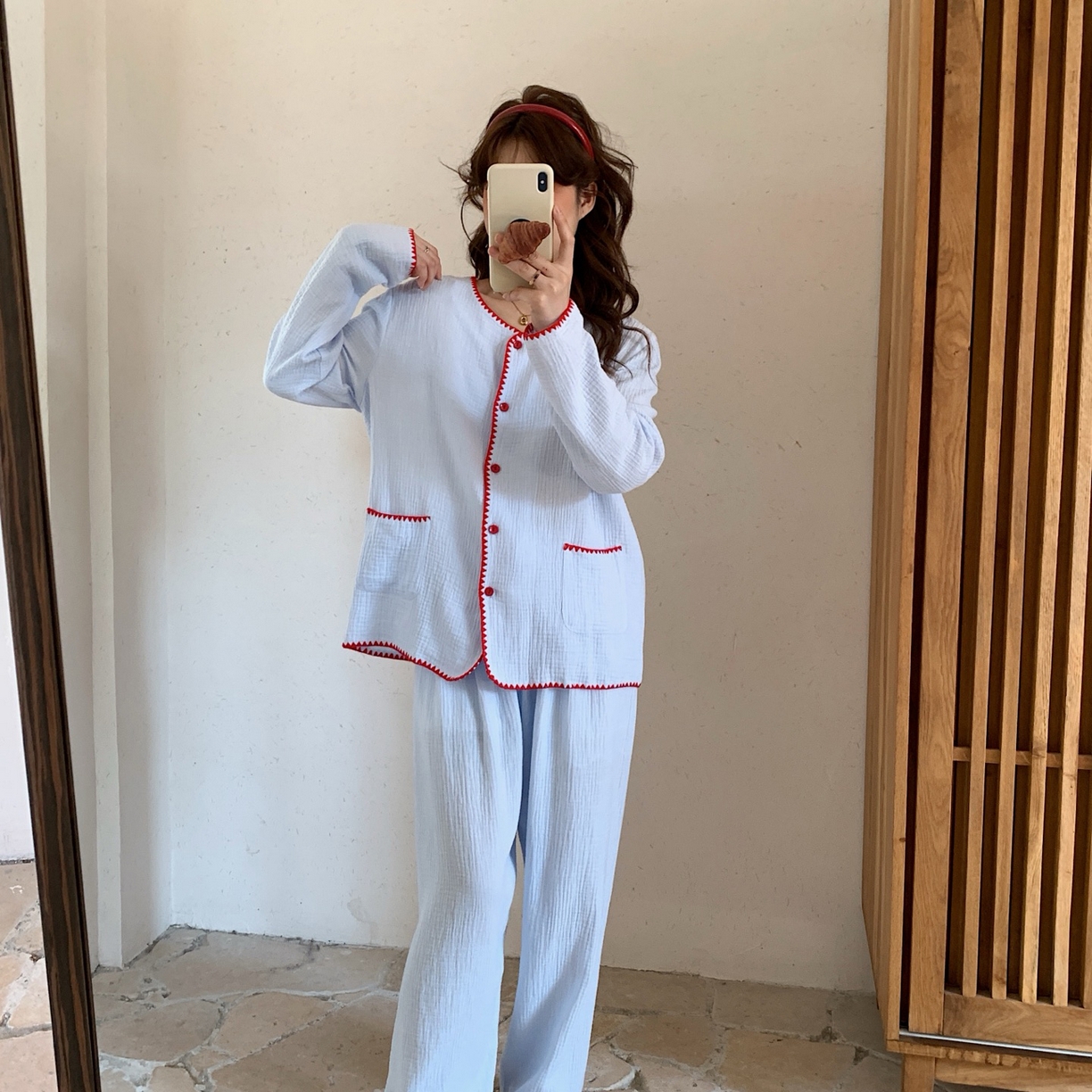 91家纺网 家纺一手货源 找家纺 （总）妍景家居生活馆 2026新款韩系纱布小香风套装