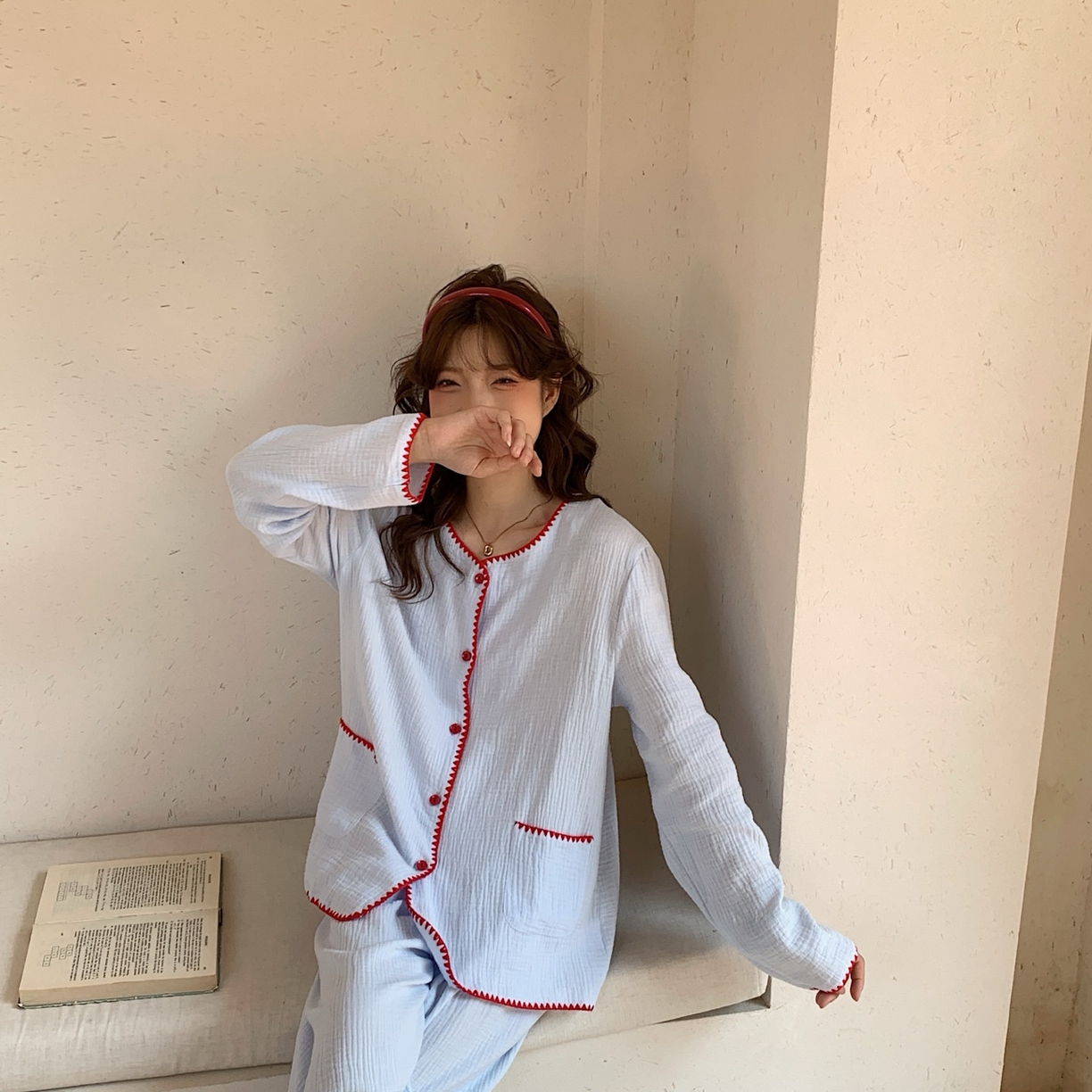 91家纺网 家纺一手货源 找家纺 （总）妍景家居生活馆 2026新款韩系纱布小香风套装