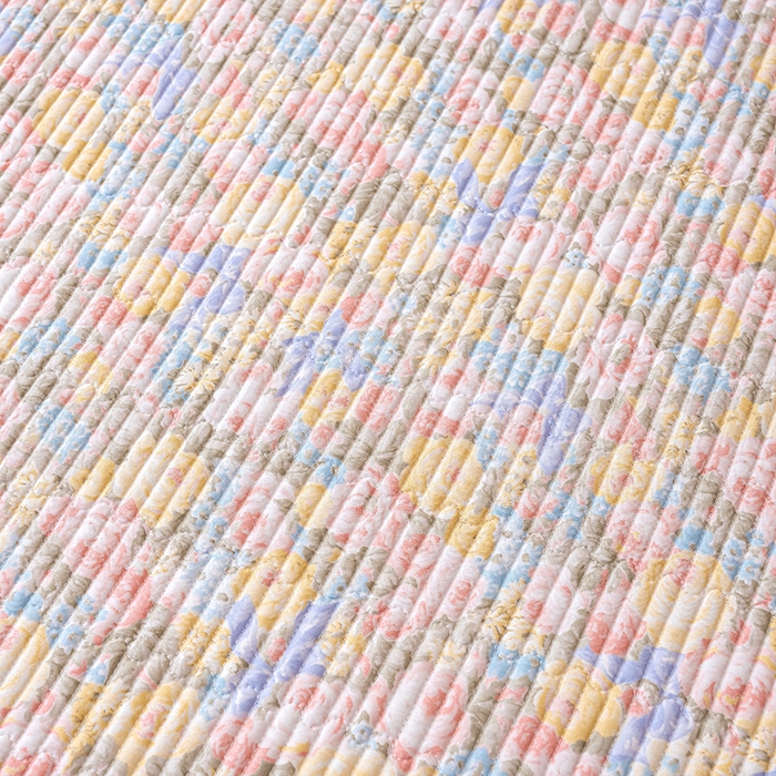 91家纺网 家纺一手货源 找家纺 X猫先生 2026新款全棉床盖小清新夹棉床单炕盖四季跑量款 暖阳绿意