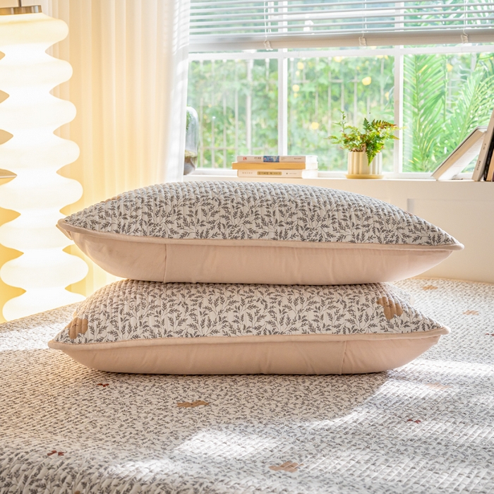 91家纺网 家纺一手货源 找家纺 X猫先生 2026新款全棉床盖小清新夹棉床单炕盖四季跑量款 日上海岛