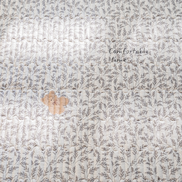 91家纺网 家纺一手货源 找家纺 X猫先生 2026新款全棉床盖小清新夹棉床单炕盖四季跑量款 日上海岛