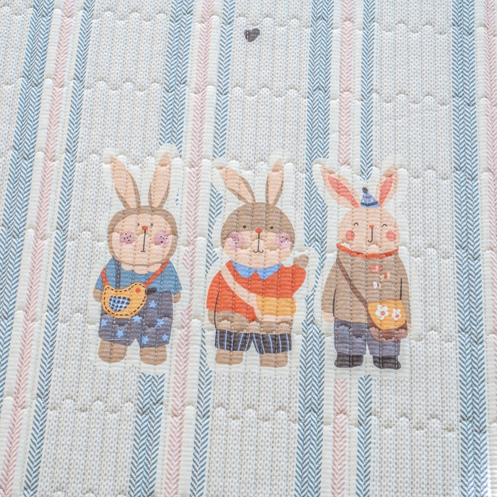 91家纺网 家纺一手货源 找家纺 X猫先生 2026新款全棉床盖小清新夹棉床单炕盖四季跑量款 森岛精灵