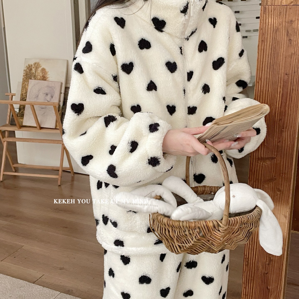 91家纺网 家纺一手货源 找家纺 （总）妍景家居生活馆 2026新款米粒绒爱心