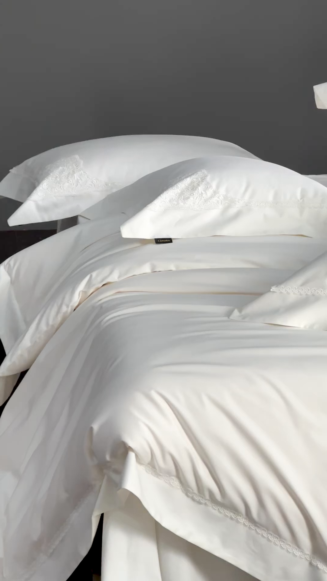 91家纺网 家纺一手货源 找家纺 （总）卡巴伦家纺 2026新款80支埃及长绒棉纯棉轻奢法式蕾丝花边款四件套系列-巴黎庄园（会员：套件-20元 商品价格不得低于：标准：598元）