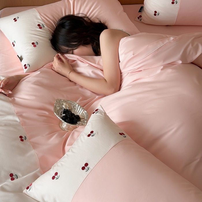 91家纺网 家纺一手货源 找家纺 （总）卡姿家纺 2026春夏60支长绒棉文艺清新— 樱桃派对