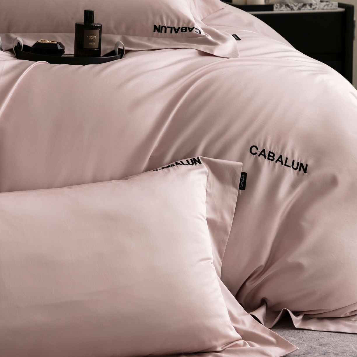 91家纺网 家纺一手货源 找家纺 卡巴伦家纺 2026新款80超细旦天丝棉磨毛四件套（会员：套件-20元 商品价格不得低于：标准：468） 玉露清风