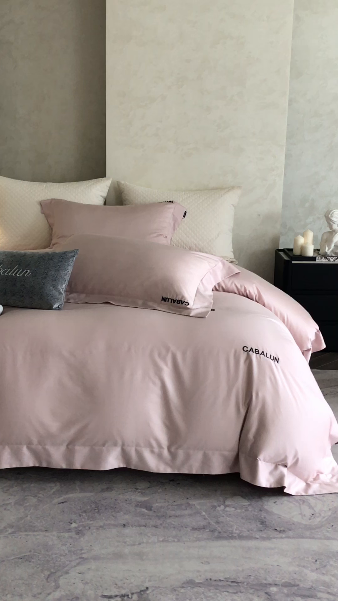 91家纺网 家纺一手货源 找家纺 卡巴伦家纺 2026新款80超细旦天丝棉磨毛四件套（会员：套件-20元 商品价格不得低于：标准：468） 玉露清风