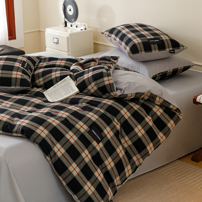 卡姿家纺 2026春夏色织水洗棉无印复古风格 慕岛