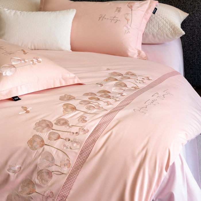 91家纺网 家纺一手货源 找家纺 （总）卡姿家纺 2026春夏森系小清新刺绣 — 莉奥