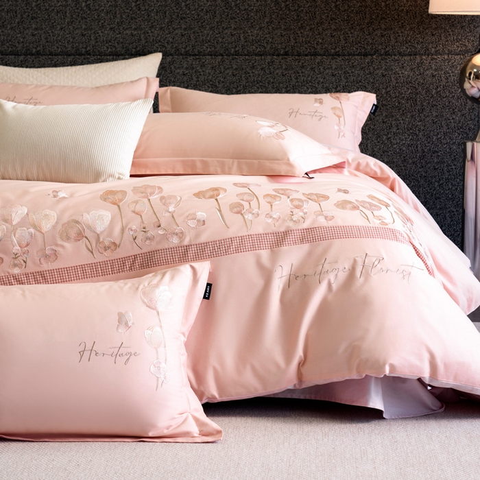 91家纺网 家纺一手货源 找家纺 （总）卡姿家纺 2026春夏森系小清新刺绣 — 莉奥