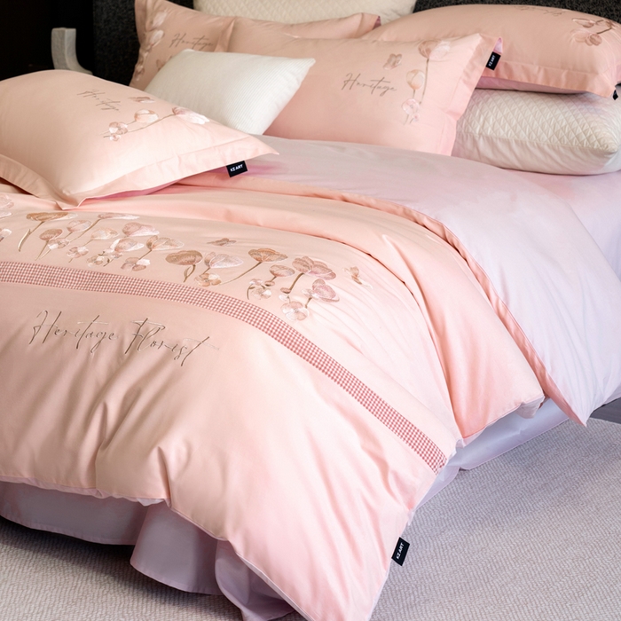 91家纺网 家纺一手货源 找家纺 （总）卡姿家纺 2026春夏森系小清新刺绣 — 莉奥