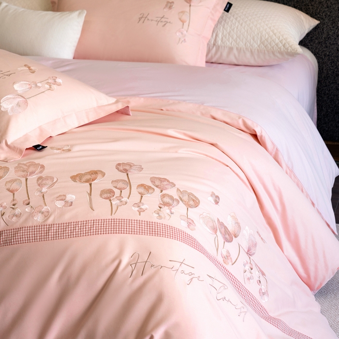 91家纺网 家纺一手货源 找家纺 （总）卡姿家纺 2026春夏森系小清新刺绣 — 莉奥