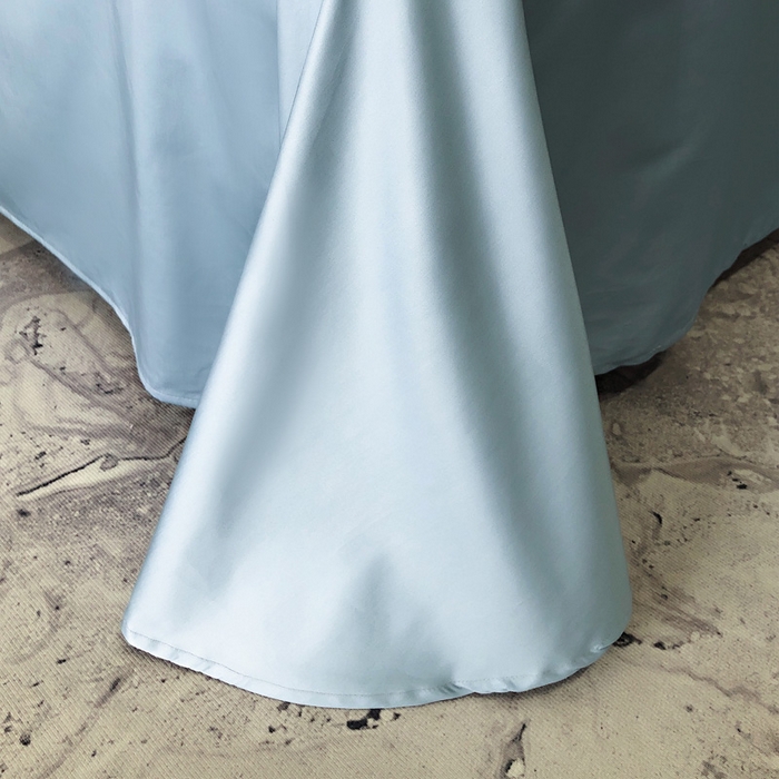 91家纺网 家纺一手货源 找家纺 禧澜庭 2026新款高支纯棉全棉斜纹四件套刺绣绣花款轻奢三件套--卡罗系列 魅力蓝