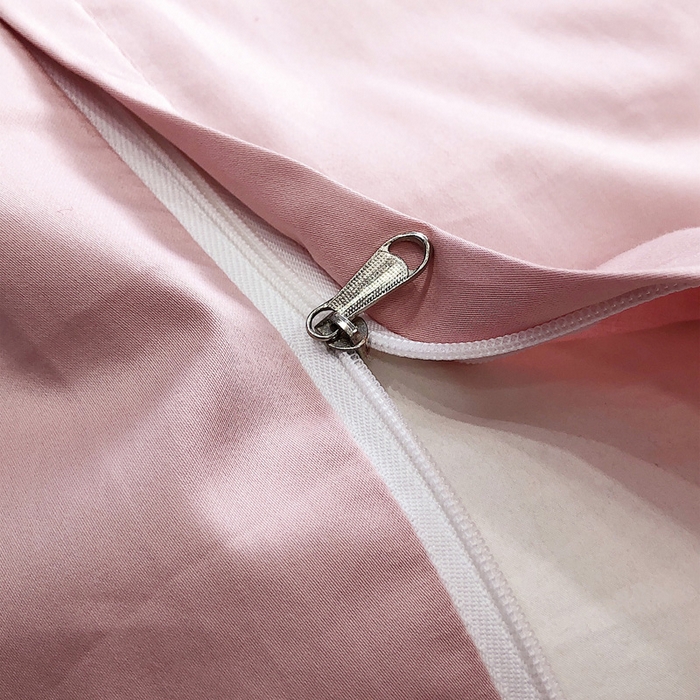 91家纺网 家纺一手货源 找家纺 禧澜庭 2026新款高支纯棉全棉斜纹四件套刺绣绣花款轻奢三件套--卡罗系列 戴妃粉