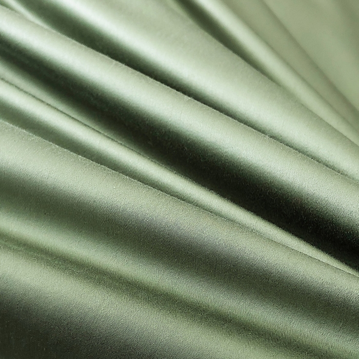 91家纺网 家纺一手货源 找家纺 禧澜庭 2026新款高支纯棉全棉斜纹四件套刺绣绣花款轻奢三件套--卡罗系列 莺茶绿+卡其