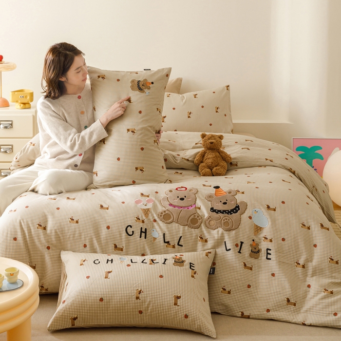 91家纺网 家纺一手货源 找家纺 （总）卡姿家纺 2026春夏治愈系萌趣小刺绣  第一季