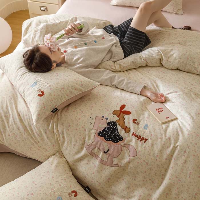 91家纺网 家纺一手货源 找家纺 （总）卡姿家纺 2026春夏治愈系萌趣小刺绣  第一季