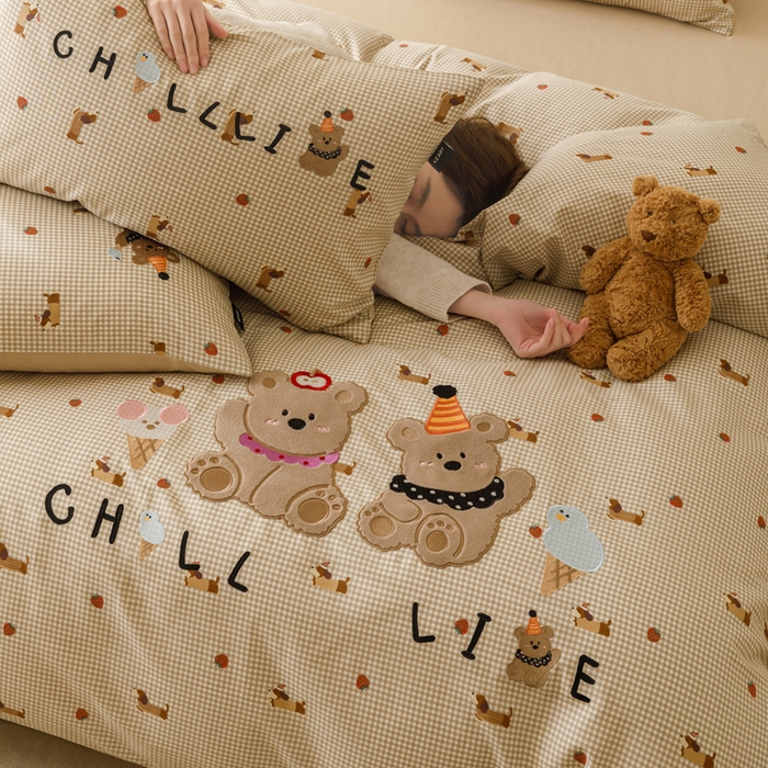 91家纺网 家纺一手货源 找家纺 （总）卡姿家纺 2026春夏治愈系萌趣小刺绣  第一季