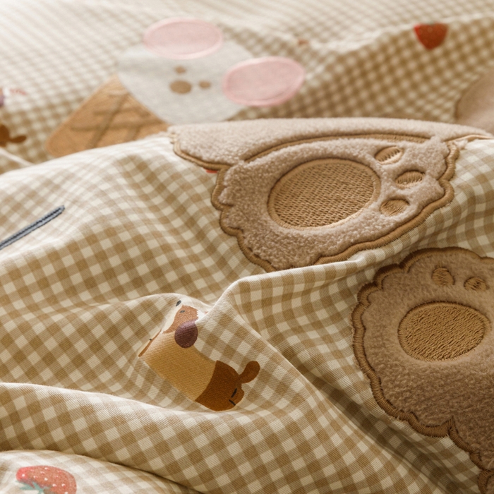 91家纺网 家纺一手货源 找家纺 （总）卡姿家纺 2026春夏治愈系萌趣小刺绣  第一季