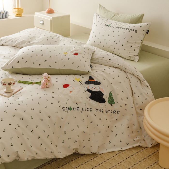 91家纺网 家纺一手货源 找家纺 卡姿家纺 2026春夏治愈系萌趣小刺绣  第一季 魔法兔