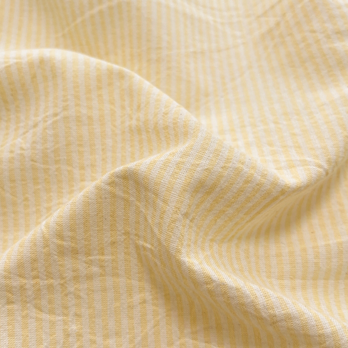 91家纺网 家纺一手货源 找家纺 禧澜庭 2026新款全棉纯棉水洗棉贝壳边三角针四件套 初见-黄