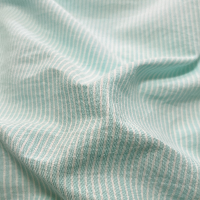 91家纺网 家纺一手货源 找家纺 禧澜庭 2026新款全棉纯棉水洗棉贝壳边三角针四件套 初见-蓝