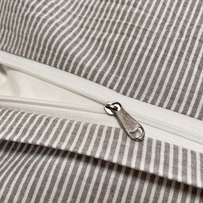 91家纺网 家纺一手货源 找家纺 禧澜庭 2026新款全棉纯棉水洗棉贝壳边三角针四件套 初见-灰