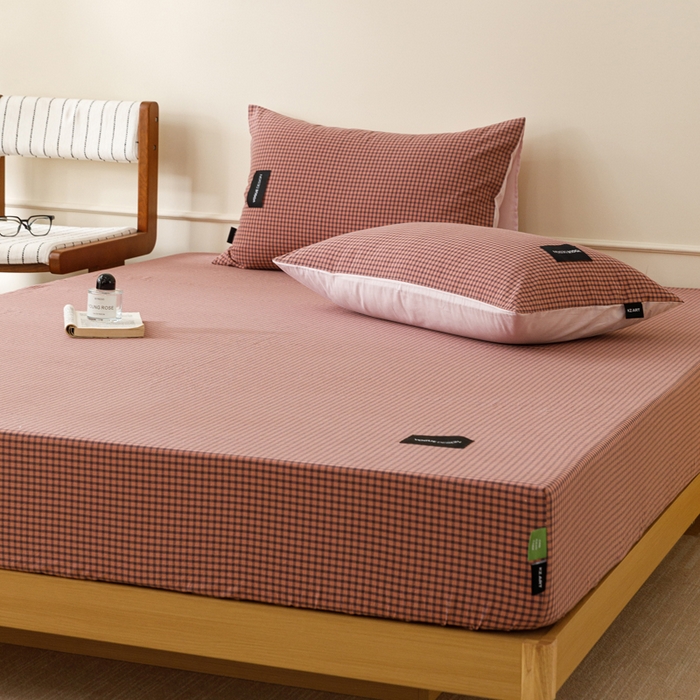 91家纺网 家纺一手货源 找家纺 （总）卡姿家纺 2026春夏色织水洗棉复古风 — 床笠三件套