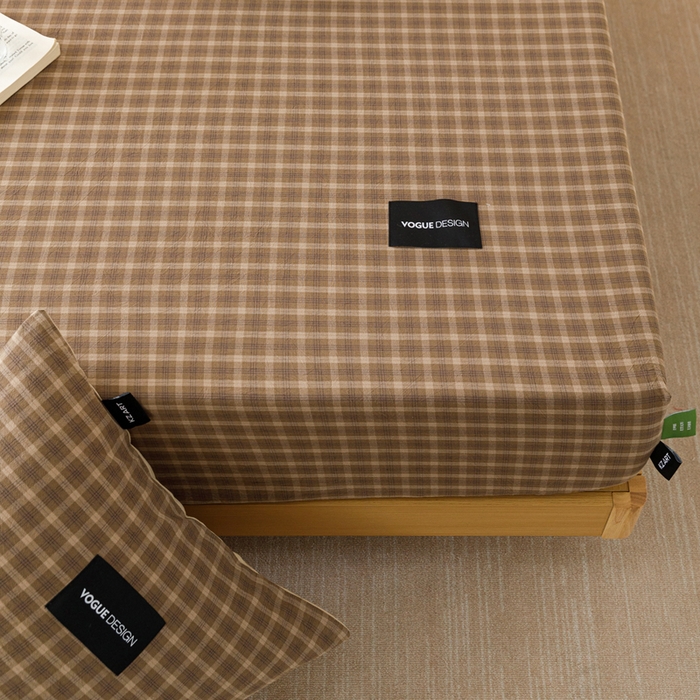 91家纺网 家纺一手货源 找家纺 （总）卡姿家纺 2026春夏色织水洗棉复古风 — 床笠三件套