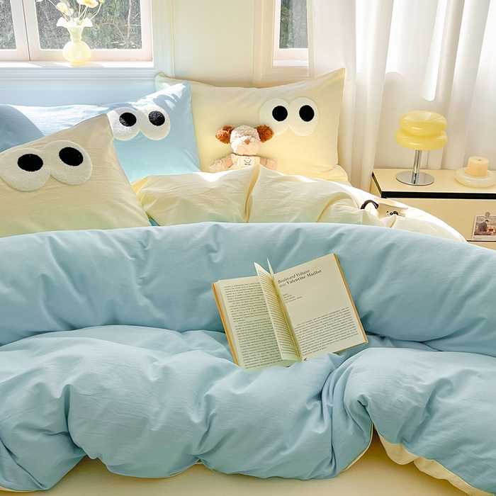 91家纺网 家纺一手货源 找家纺 （总）禧澜庭 2026新款全棉纯棉水洗棉四件套大眼毛巾绣