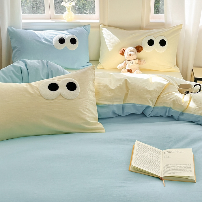 91家纺网 家纺一手货源 找家纺 （总）禧澜庭 2026新款全棉纯棉水洗棉四件套大眼毛巾绣