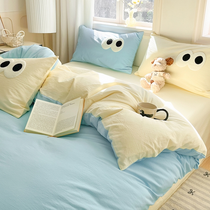 91家纺网 家纺一手货源 找家纺 （总）禧澜庭 2026新款全棉纯棉水洗棉四件套大眼毛巾绣