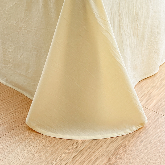 91家纺网 家纺一手货源 找家纺 禧澜庭 2026新款全棉纯棉水洗棉四件套大眼毛巾绣 海天蓝+奶油黄