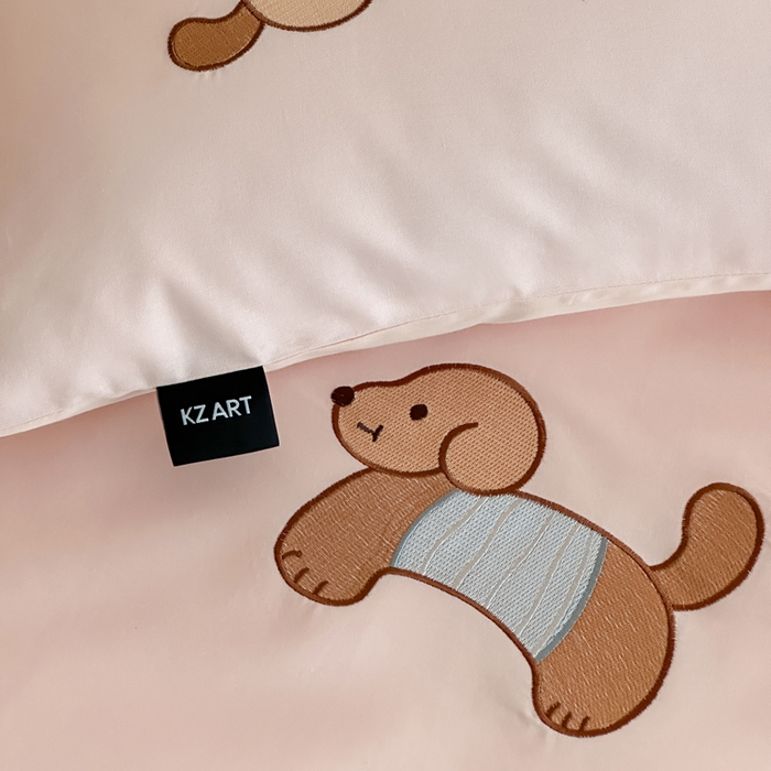 91家纺网 家纺一手货源 找家纺 （总）卡姿家纺 2026春夏萌趣气质大贴布 — 小狗乐园