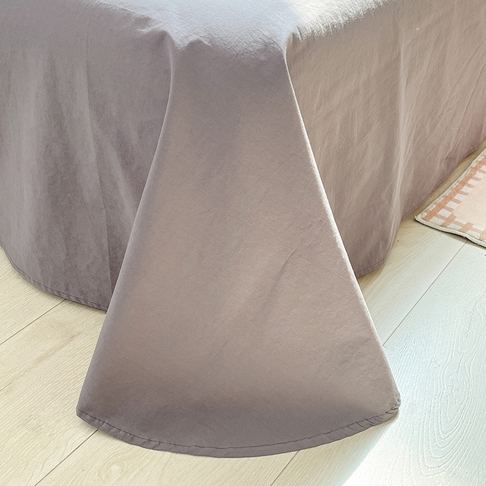 91家纺网 家纺一手货源 找家纺 禧澜庭 2026新款纯棉全棉斜纹四件套刺绣绣花款春小清新三件套-幸运花 幸运花-冰川灰+中灰