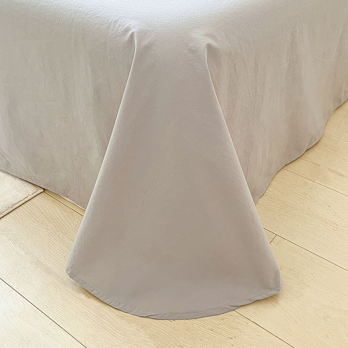 91家纺网 家纺一手货源 找家纺 禧澜庭 2026新款纯棉全棉斜纹四件套刺绣绣花款春小清新三件套-幸运花 幸运花-优雅粉+中灰